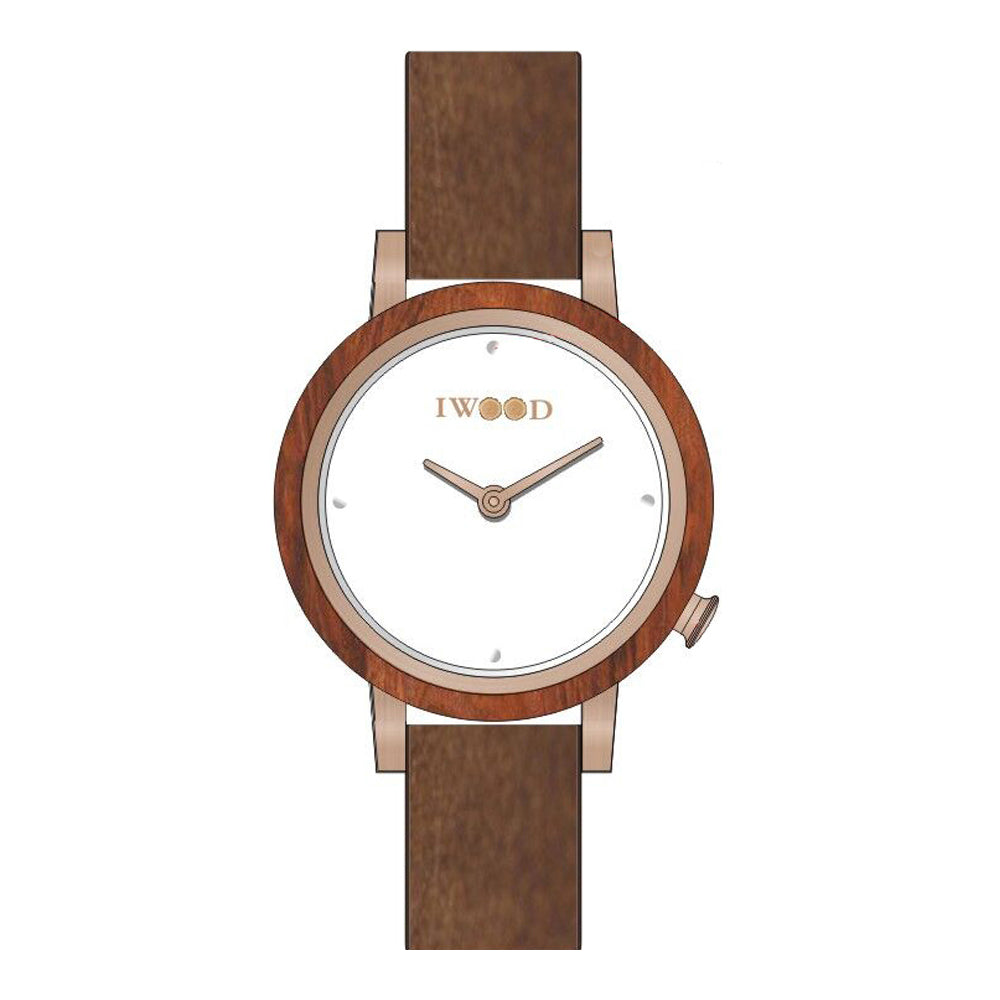 Iwood Echtholz Damenuhr IW18443002 Iwood Echtholz Damenuhr IW18443002